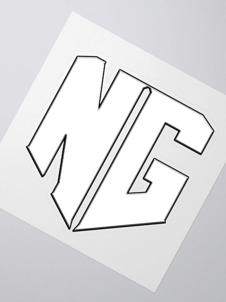N.E.W. Gaming - White Logo Sticker product image (5)