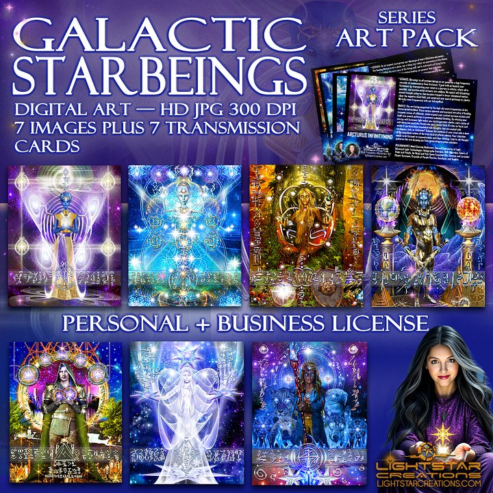 Galactic Starbeings Series Pack—Digital Art Bundle (Personal + Business License) product image (2)