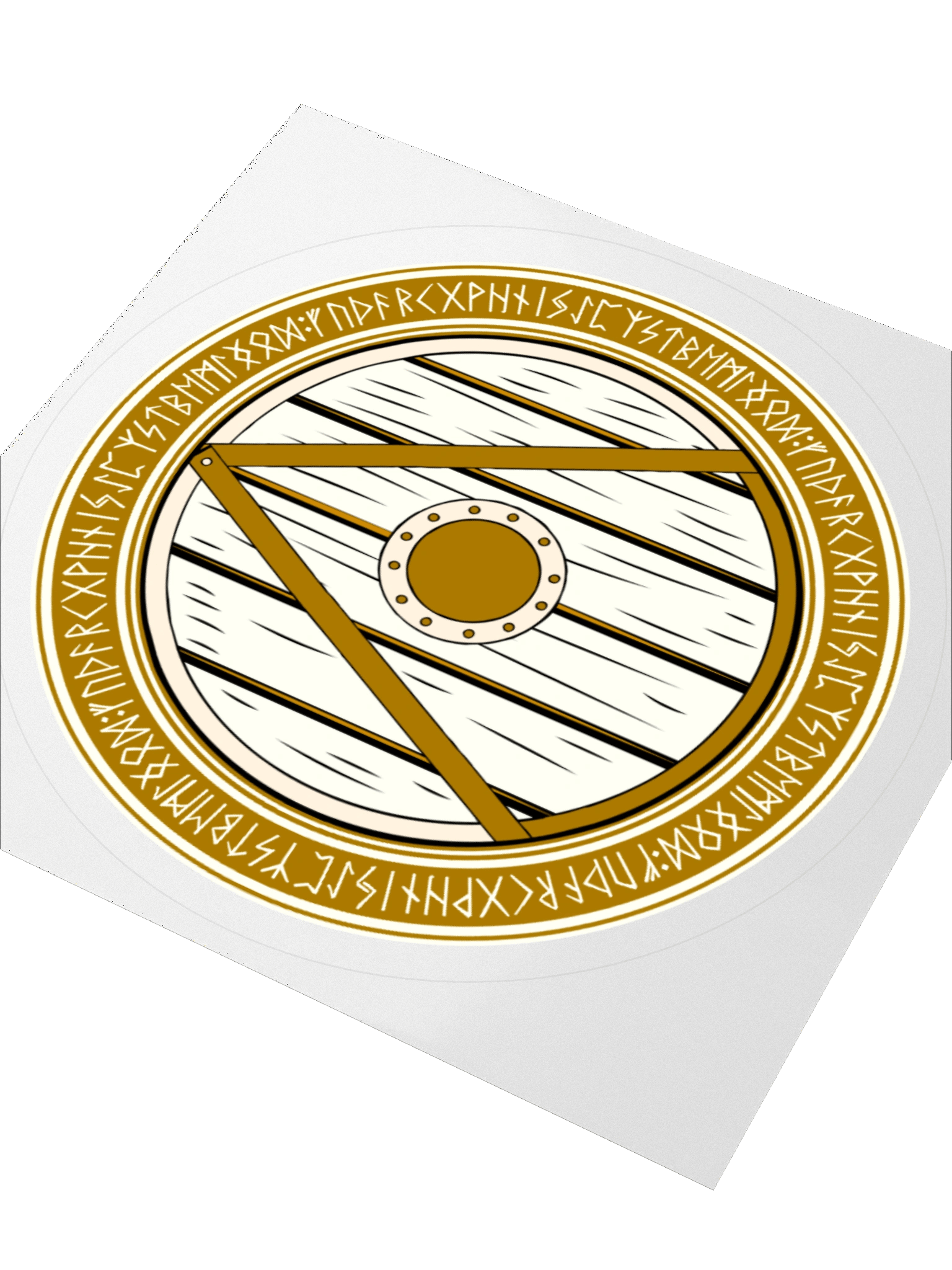 GOTÁ GOLDEN WORDS SHIELD DECAL product image (2)