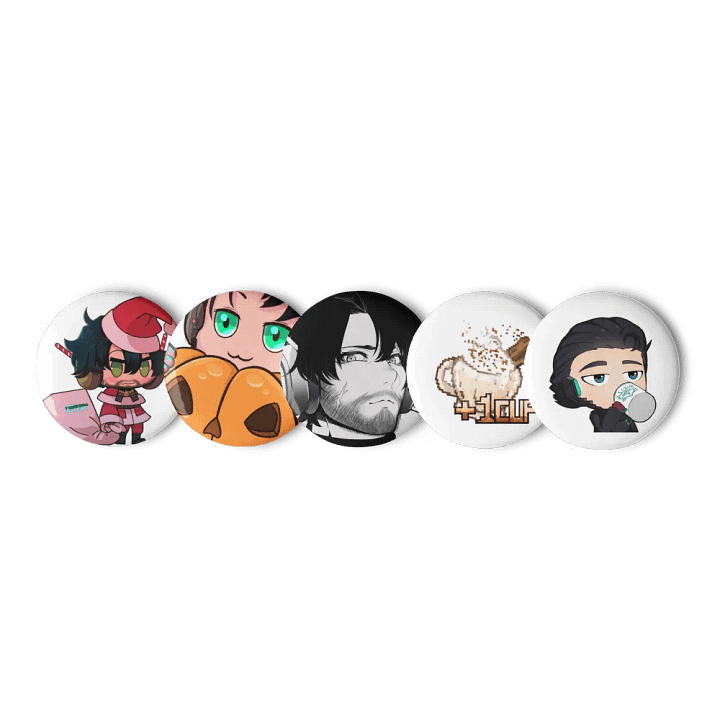 Chibi Button Pins Set product image (1)