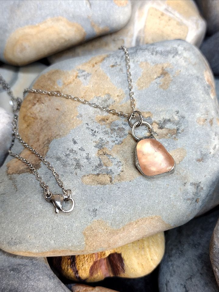 Sea glass necklace product image (1)