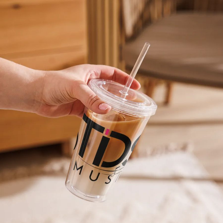 TDS Music 16oz Double Wall Insulated Tumbler - Clear, Music Themed Design product image (11)