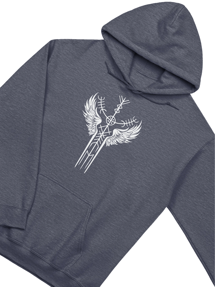 The Valkyrie Stave Hoodie (white print) product image (3)