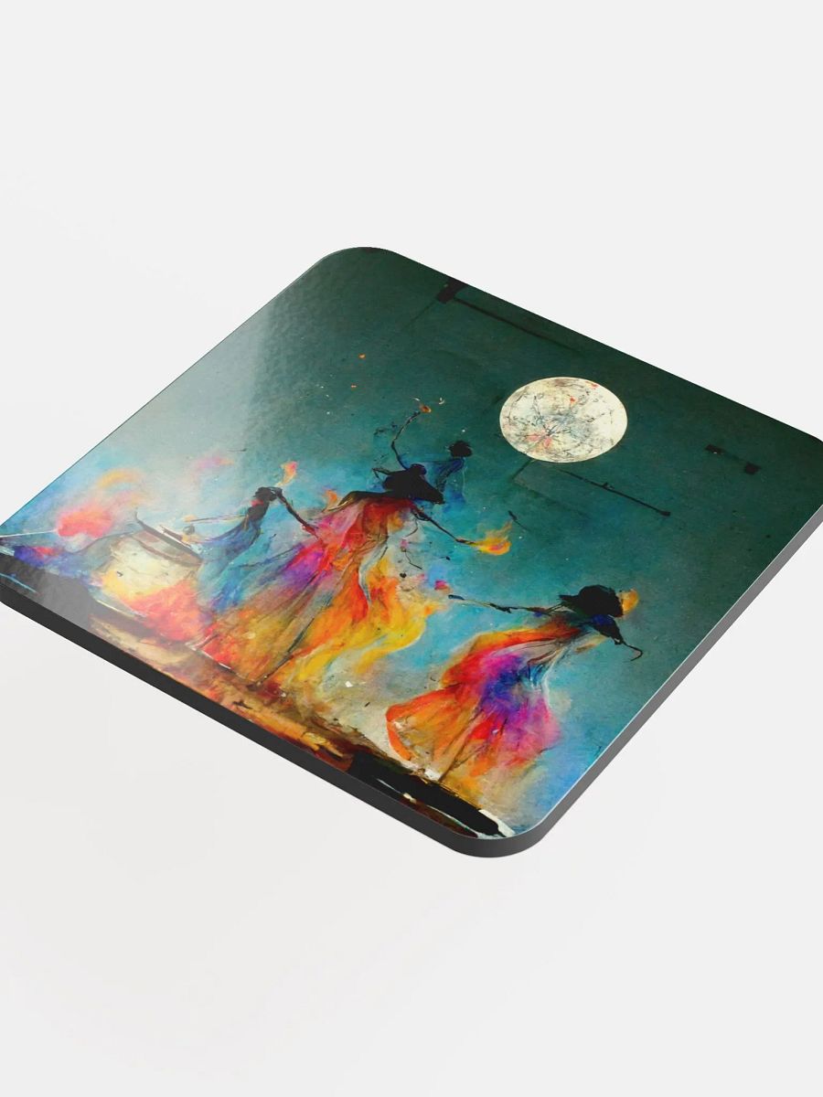 Mystical Gathering Glossed Cork Coaster product image (4)