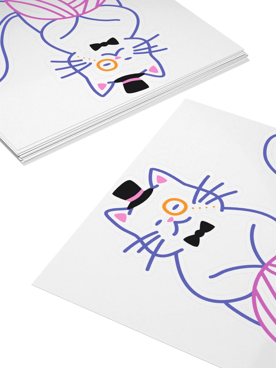 Dapper Cat Monocle Sticker product image (10)