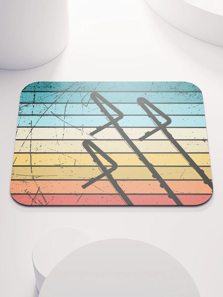 Retro Abstract Flute Mouse Pad - Contrabass product image (2)