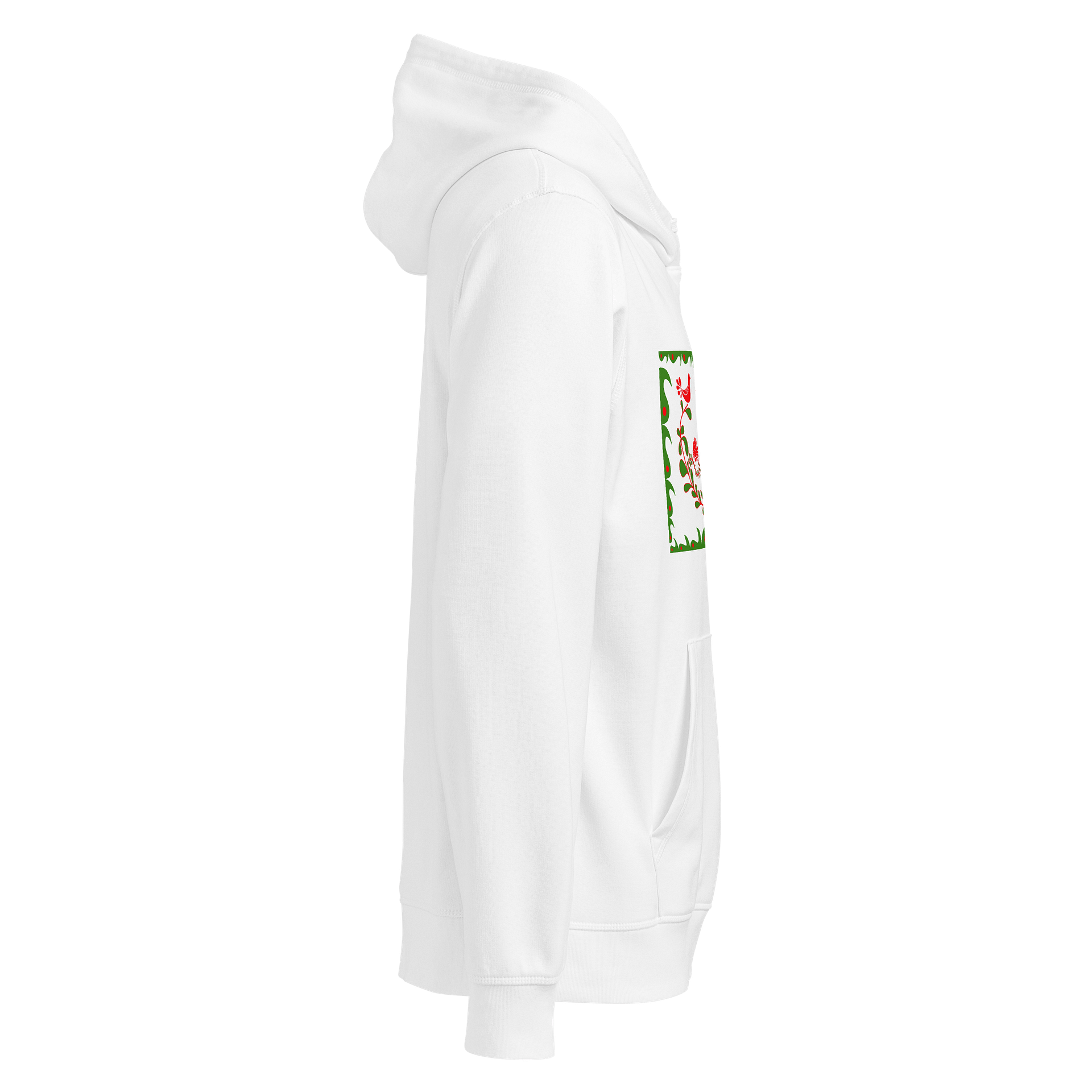 Elegant Hungarian Lovebirds Decorative Organic Hoodie product image (4)