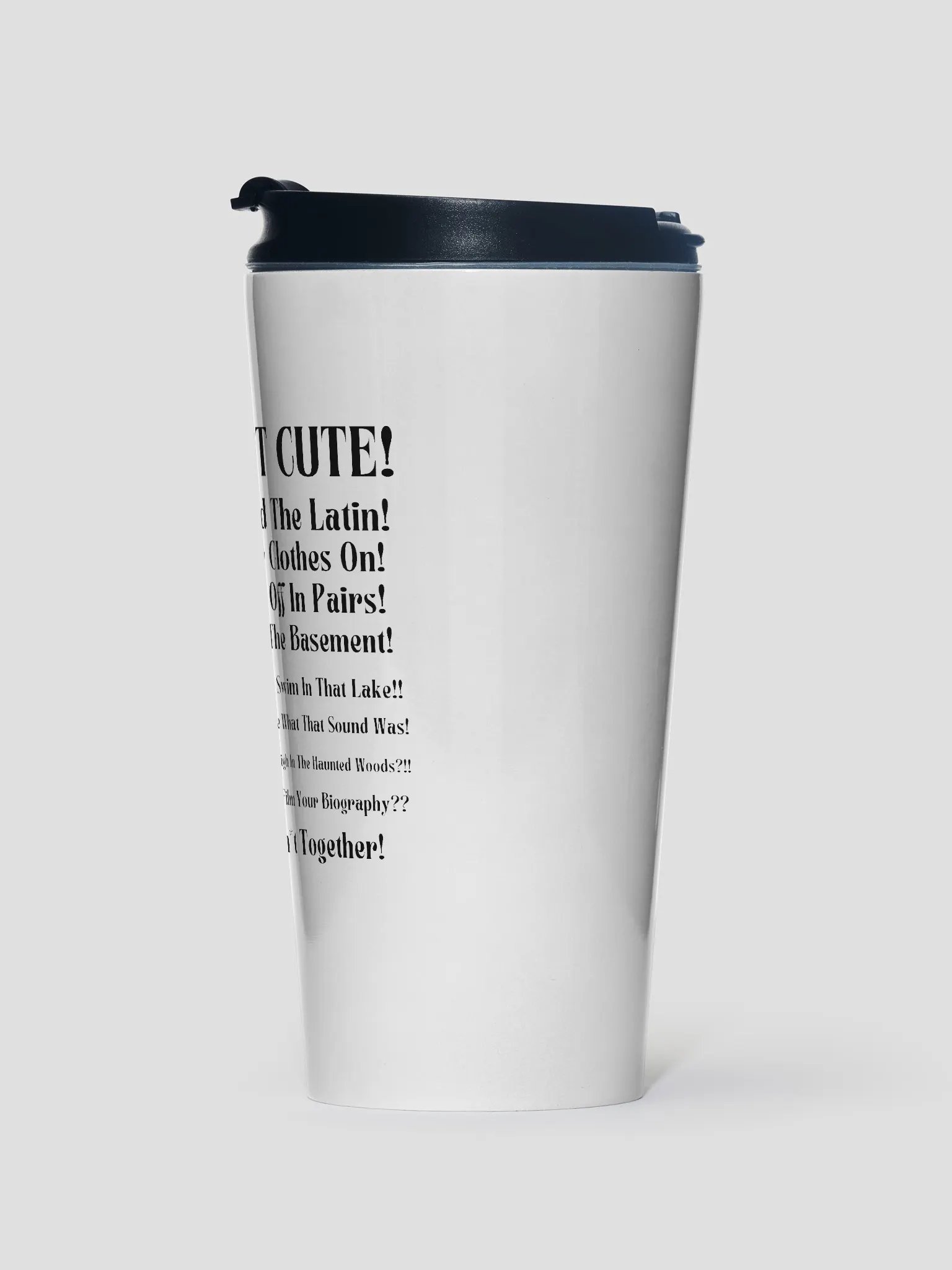 Don't Read The Latin Travel Mug product image (1)