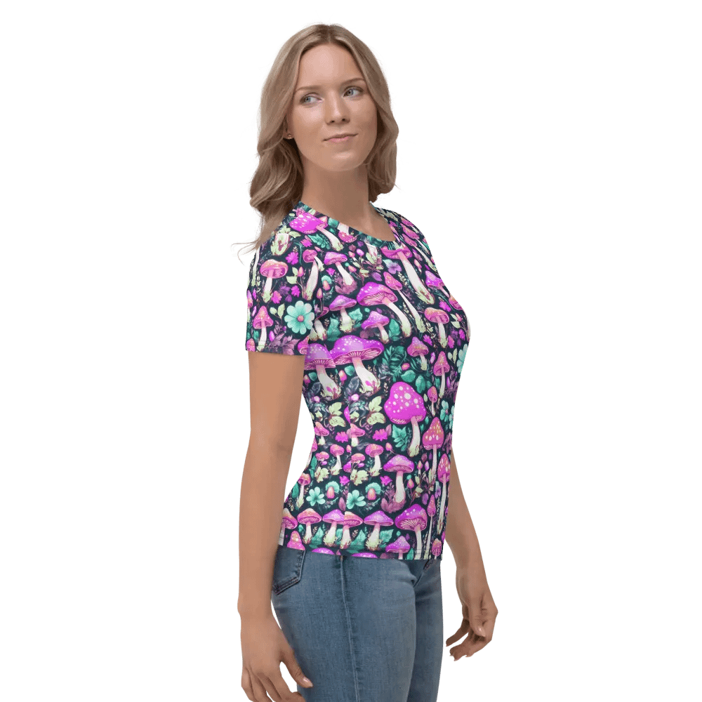 Mushroom Pattern All Over Print T-shirt product image (4)