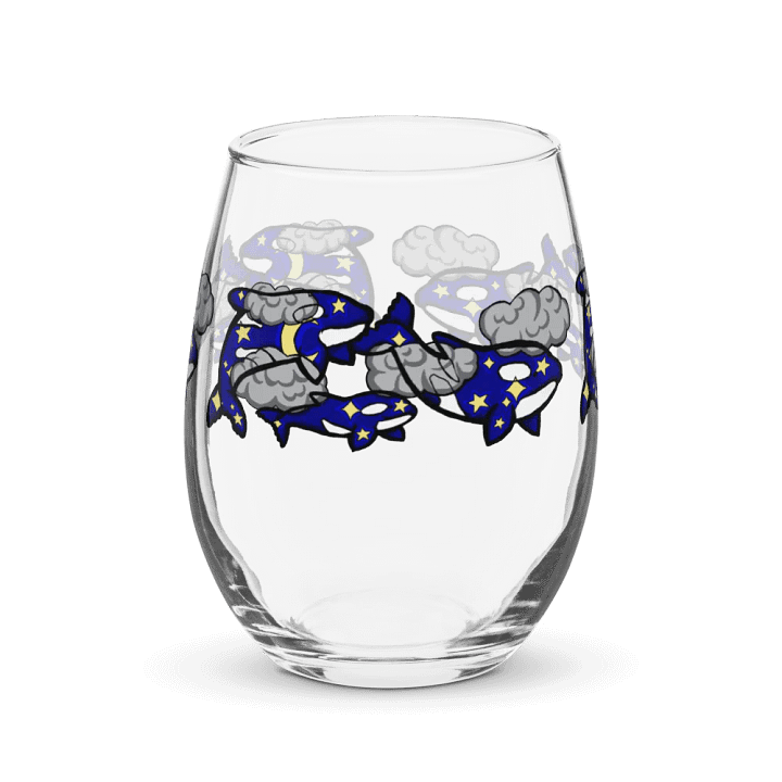 midnight orca stemless wine glass product image (1)