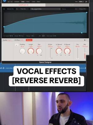 Adding impact to a drop/transition with reverse reverbs on rap vocals #logicpro #mixingandmastering #mixingmastering #hiphopmixing #mixengineer #vocalmixing #grimemusic 