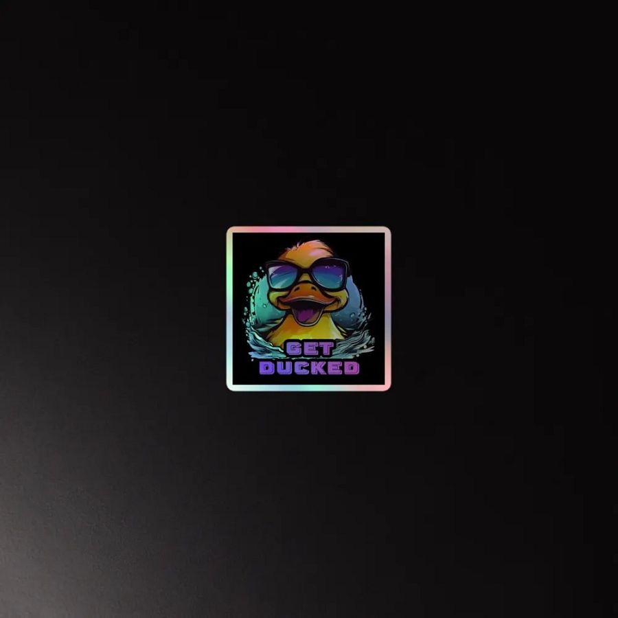 Splashy Duck Holographic Sticker Set product image (4)