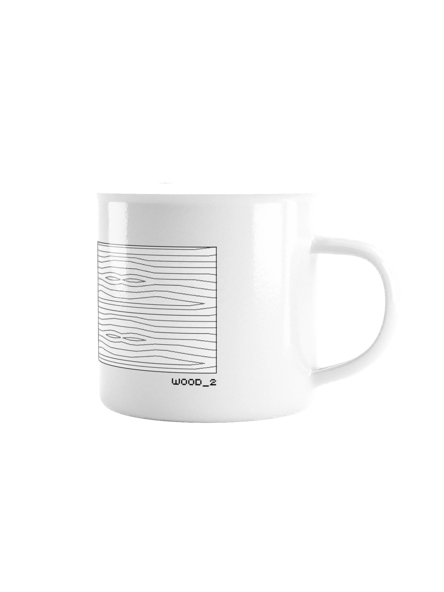 Retro Enamel Mug – Wood Hatch Edition product image (1)
