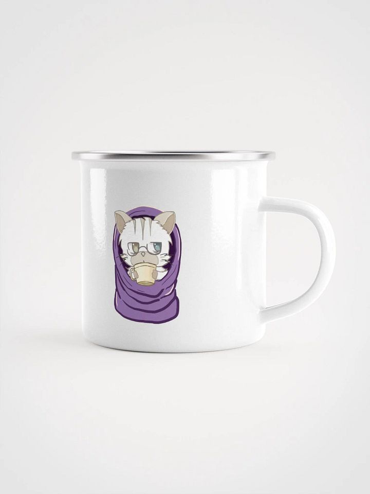 Cozy Cat Vibes || Enamel Mug product image (1)