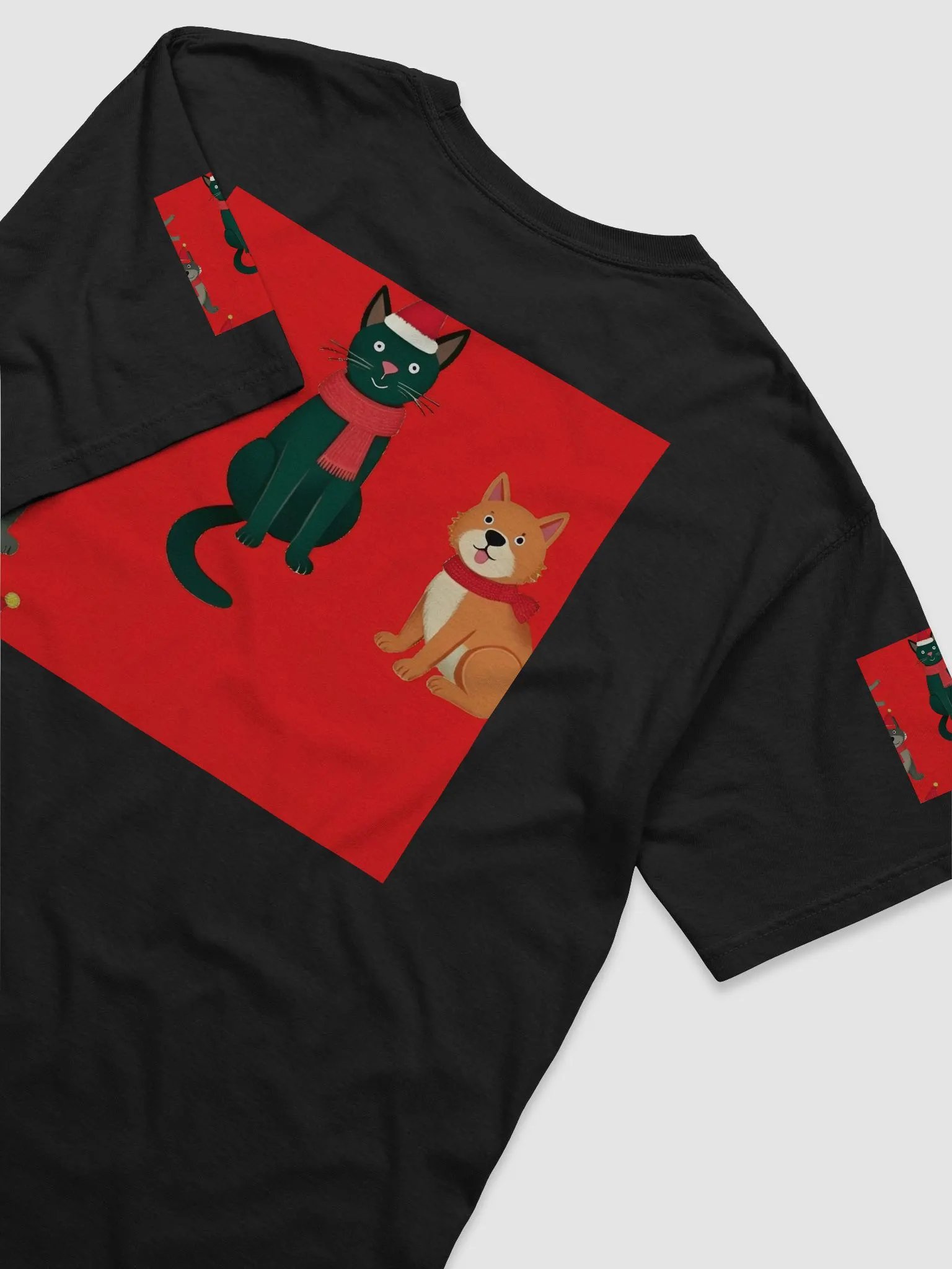 Festive Friends Cartoon Animal T-Shirt product image (36)