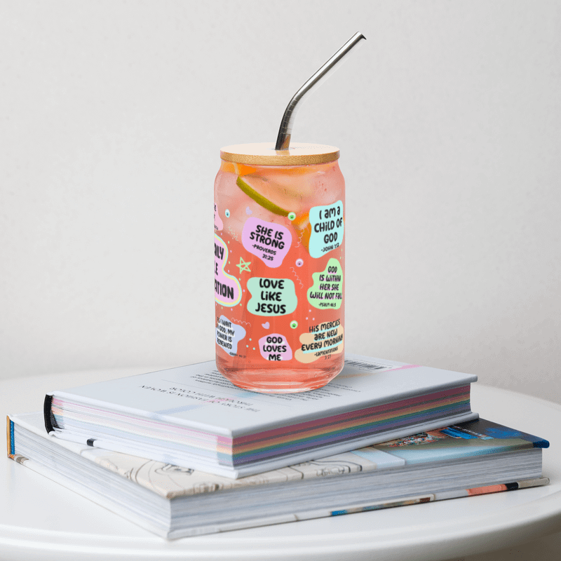 Bible Affirmation Can-Shaped Glass product image (13)