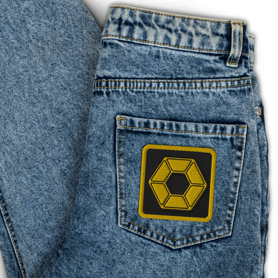 Yellow Pixel Embroidered Patch product image (3)