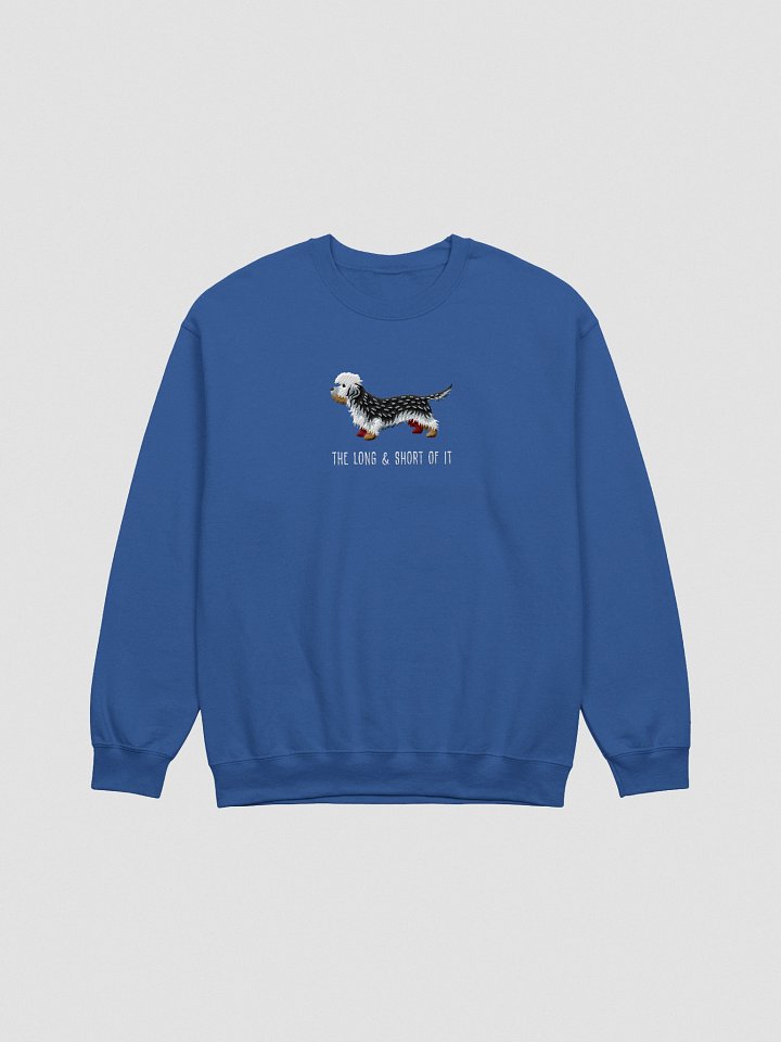 The Long & Short of It Sweatshirt (Embroidered) of a Dandie Dinmont Terrier(Pepper) product image (7)