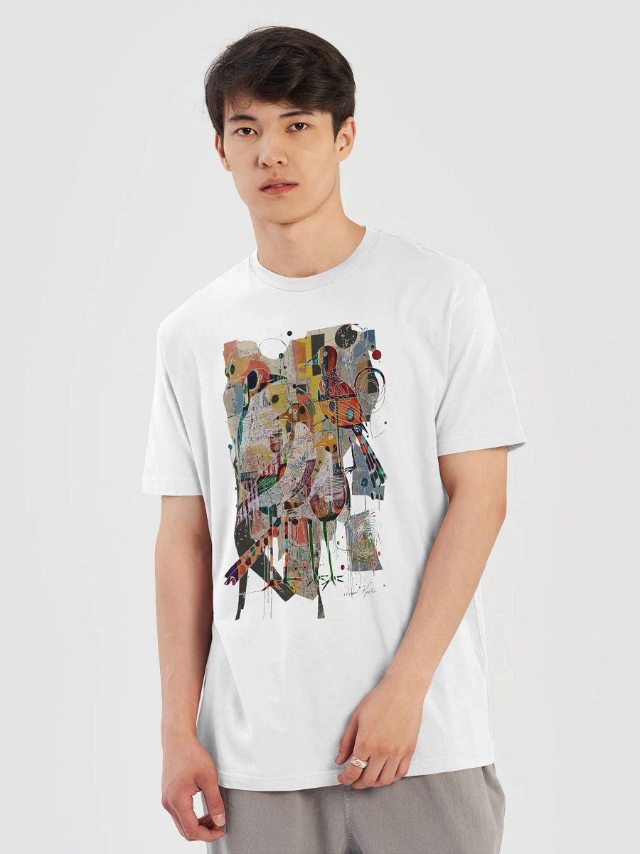 'Gathering' by Edward Martin: Mixed Media Collage T-Shirt product image (5)