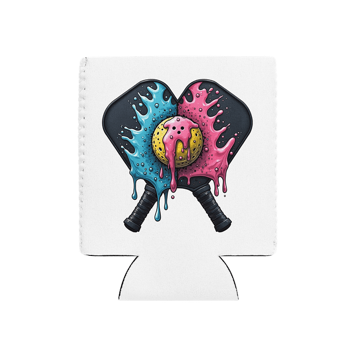 Ice Cream Pickleball Artistic Splatter Paddle Can Cooler product image (2)