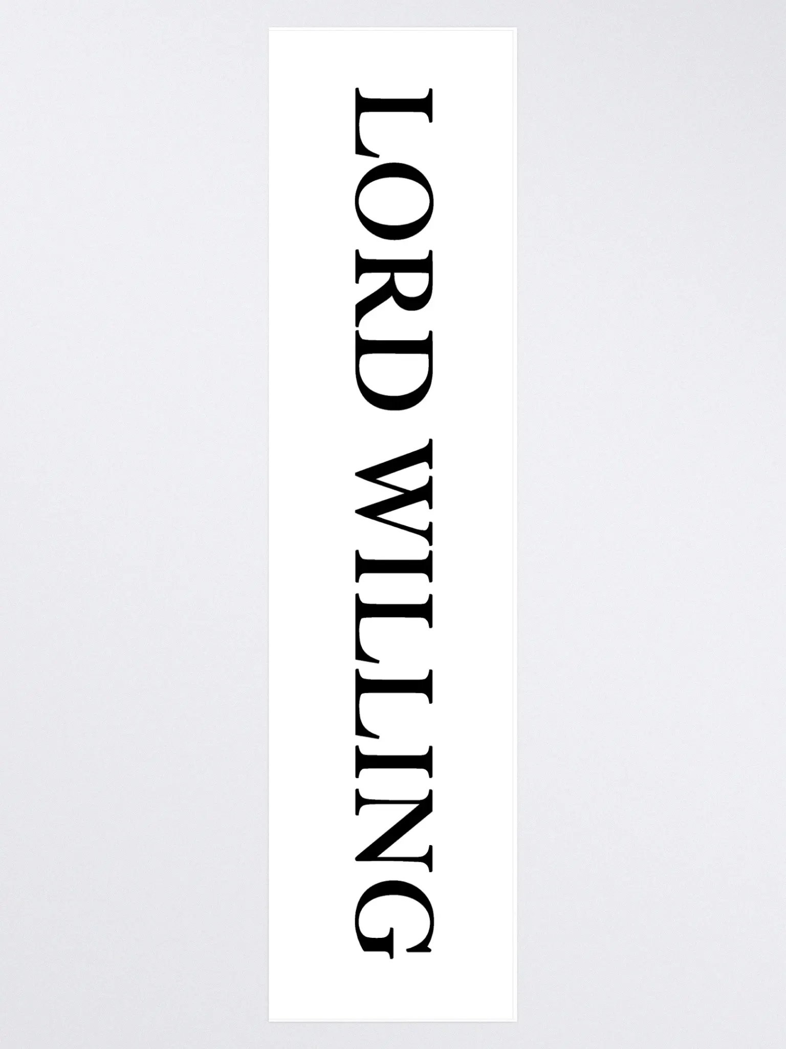 Lord Willing Bumper Sticker product image (1)