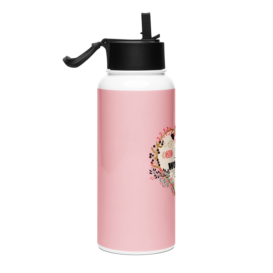 2025 "Pure Worship" Sacramento Special Convention Floral Heart Water Bottle product image (2)