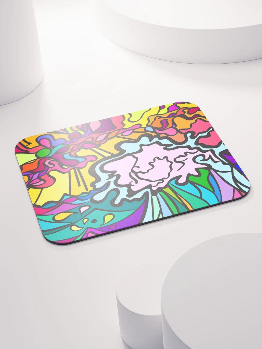 Vibrant Swirls Mouse Pad – Wave at Sunset product image (4)