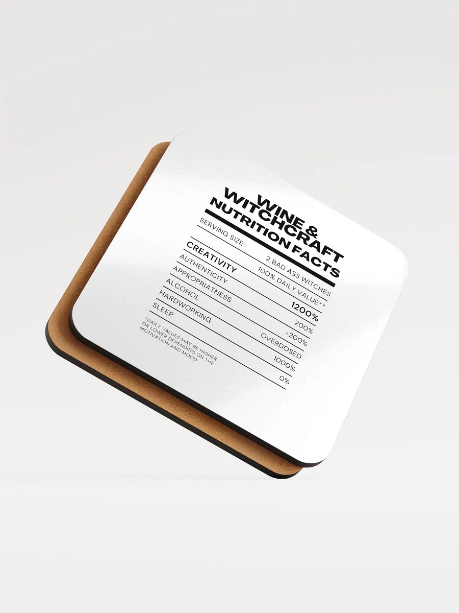 Nutrition Facts Coaster product image (5)