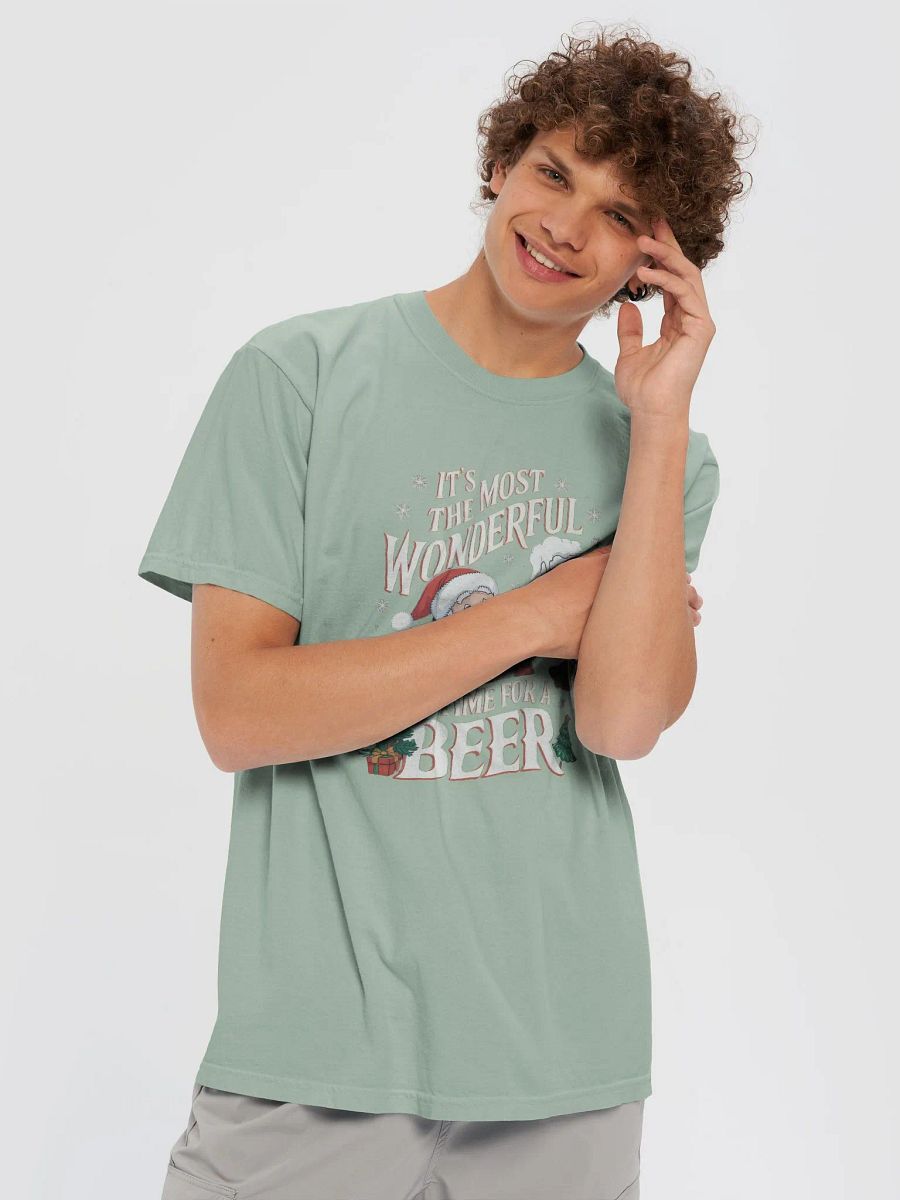 Santa’s Holiday Cheers Comfort Colors Garment-Dyed Heavyweight T-Shirt product image (5)
