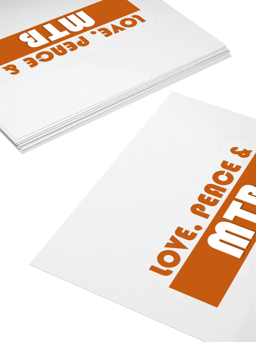 Love Peace and MTB sticker product image (11)