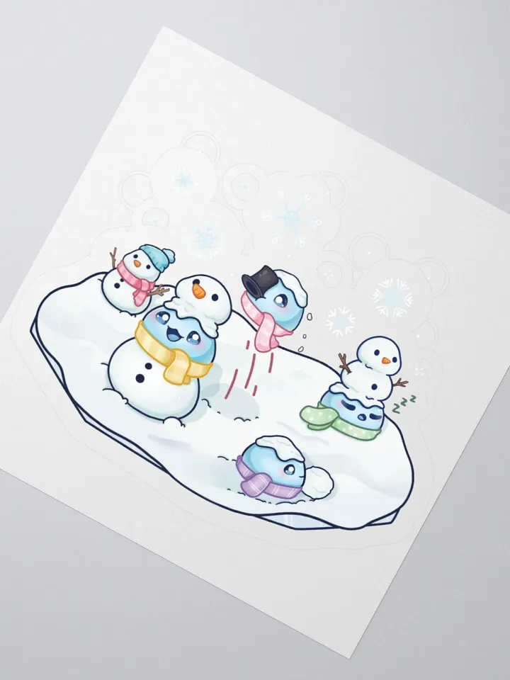 Snow Slime Kiss-Cut Sticker product image (6)