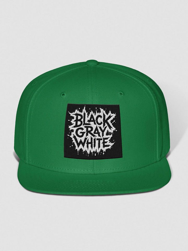 Spiky Monochrome Snapback Cap product image (2)