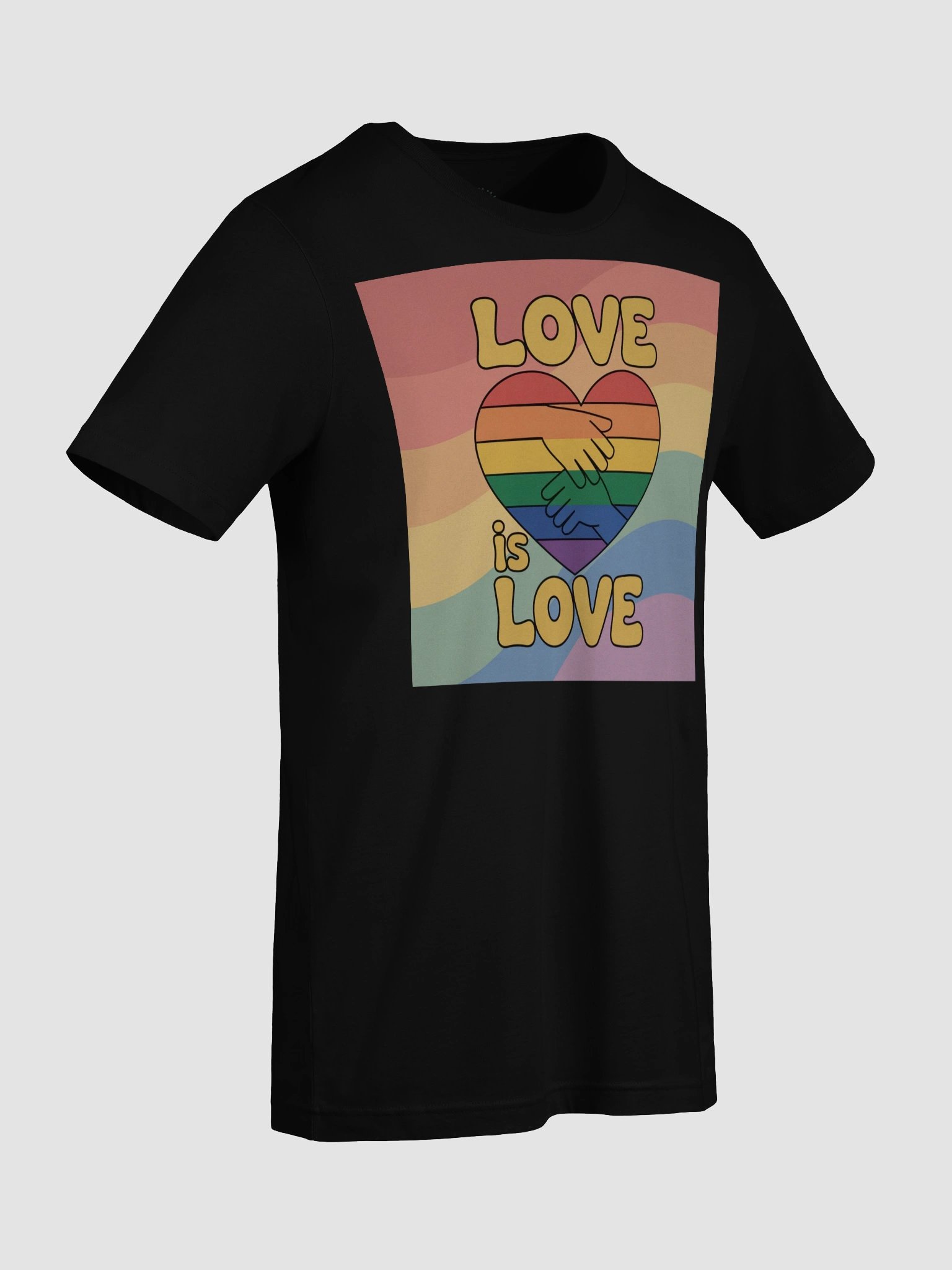 Unisex 'Love is Love' Rainbow Heart T-Shirt - TDS Music product image (95)