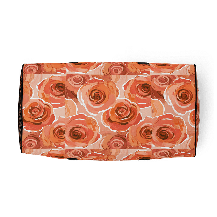 Peach Roses in Bloom All-Over Duffle Bag product image (5)