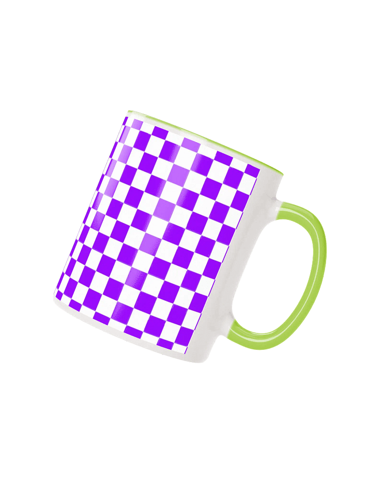 Checkered! Purple and White Checkers Mug product image (18)