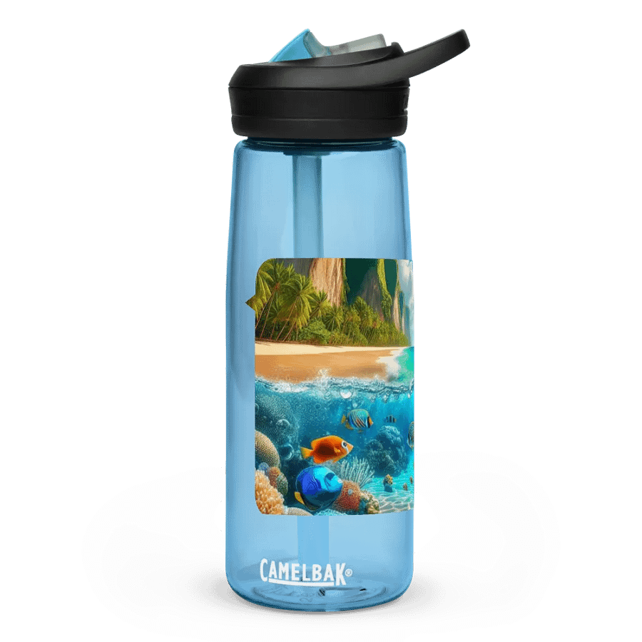 Tropical Oasis Sports Water Bottle | AI Design product image (2)
