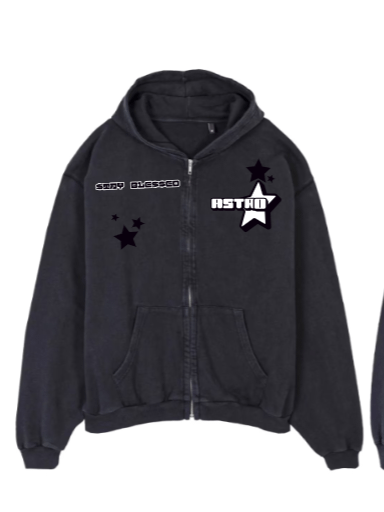 Astro black zip up product image (1)