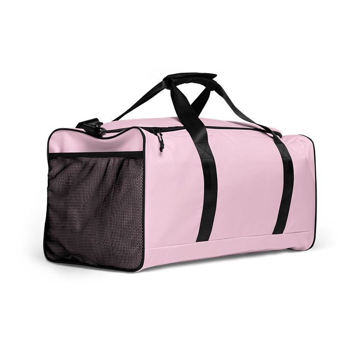 Baby Pink Solid Color Duffel Bag product image (2)