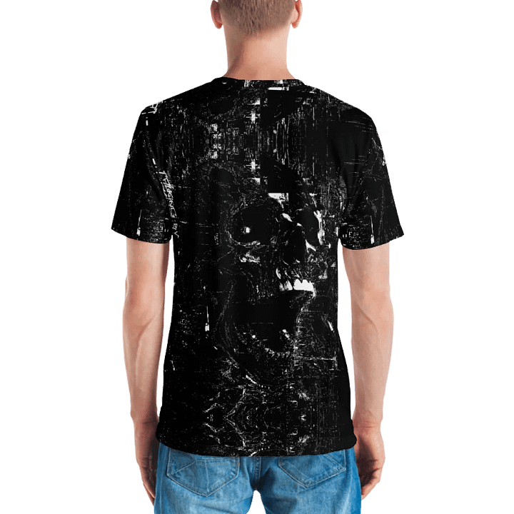 Distorted Chaos All-Over Print Crew Neck T-Shirt Sublicolor 101 product image (2)