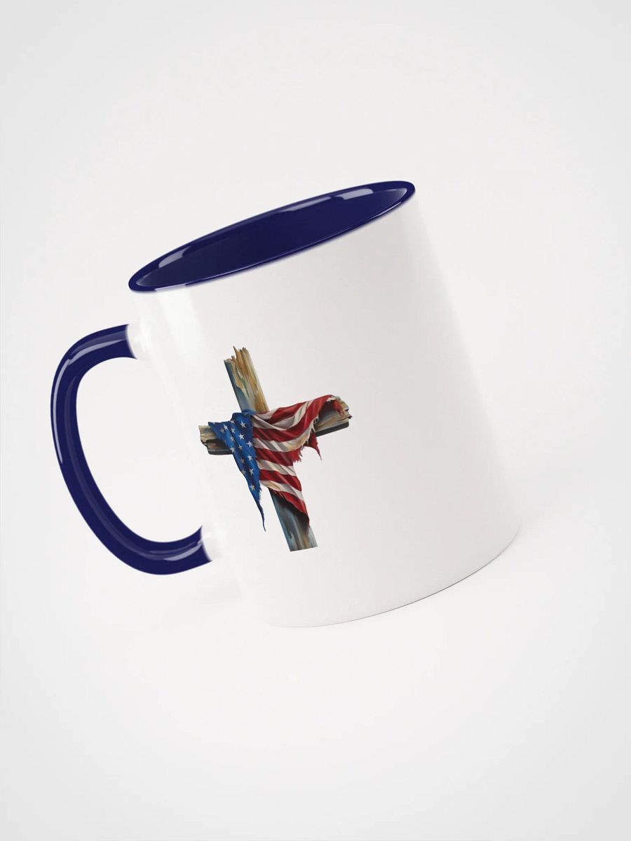 American Flag Cross Coffee Mug – Patriotic Faith Drinkware product image (21)