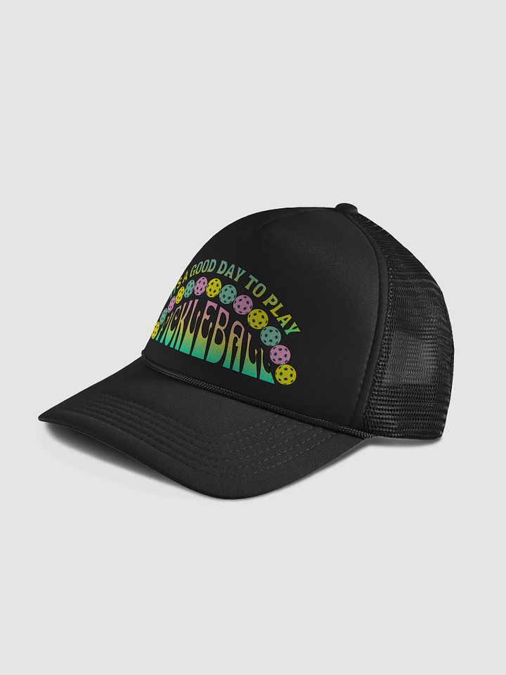 It's A Good Day To Play Pickleball Half Moon Foam Trucker Hat product image (2)
