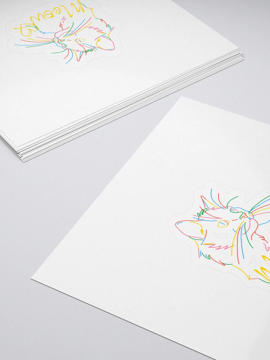 Whimsical Meow Cat Stickers product image (4)