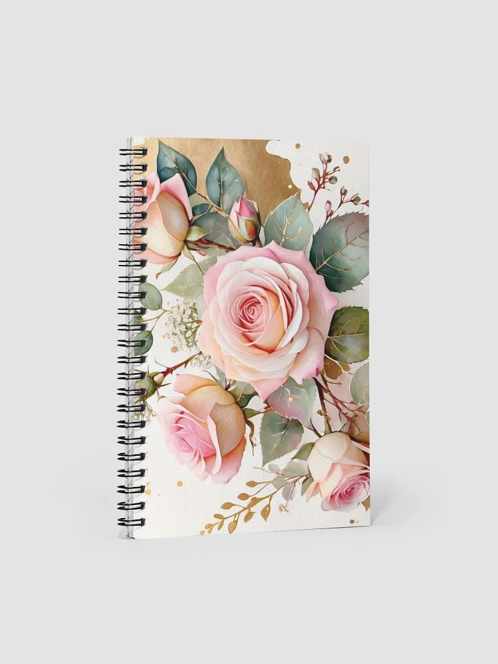 Golden Blush - Roses Spiral Notebook product image (1)