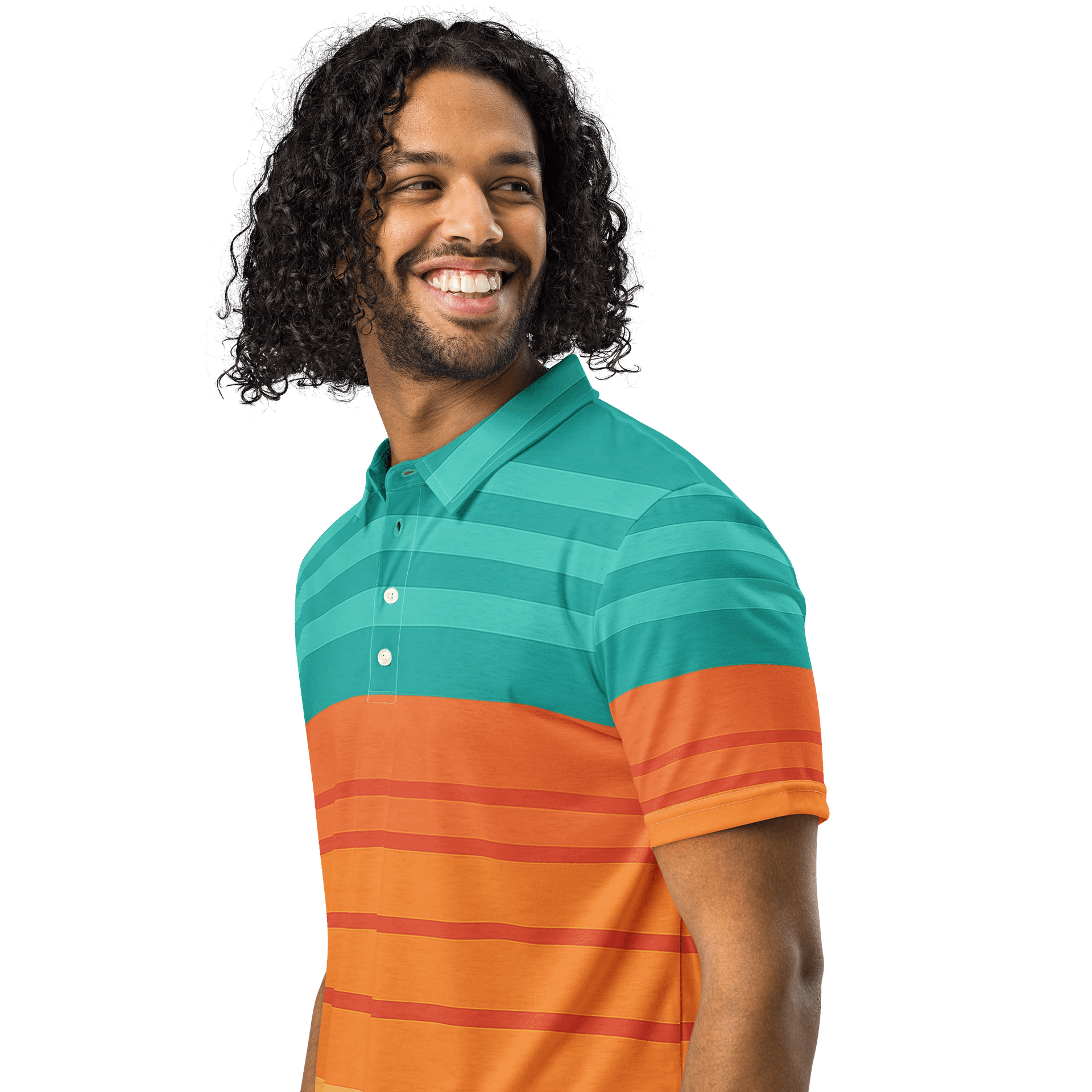 🌅 ZENITH Gradient Stripes Polo product image (5)