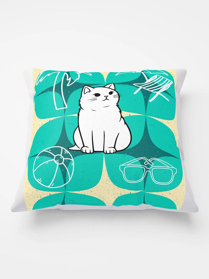 Beach Cat All-Over Print Pillow product image (1)