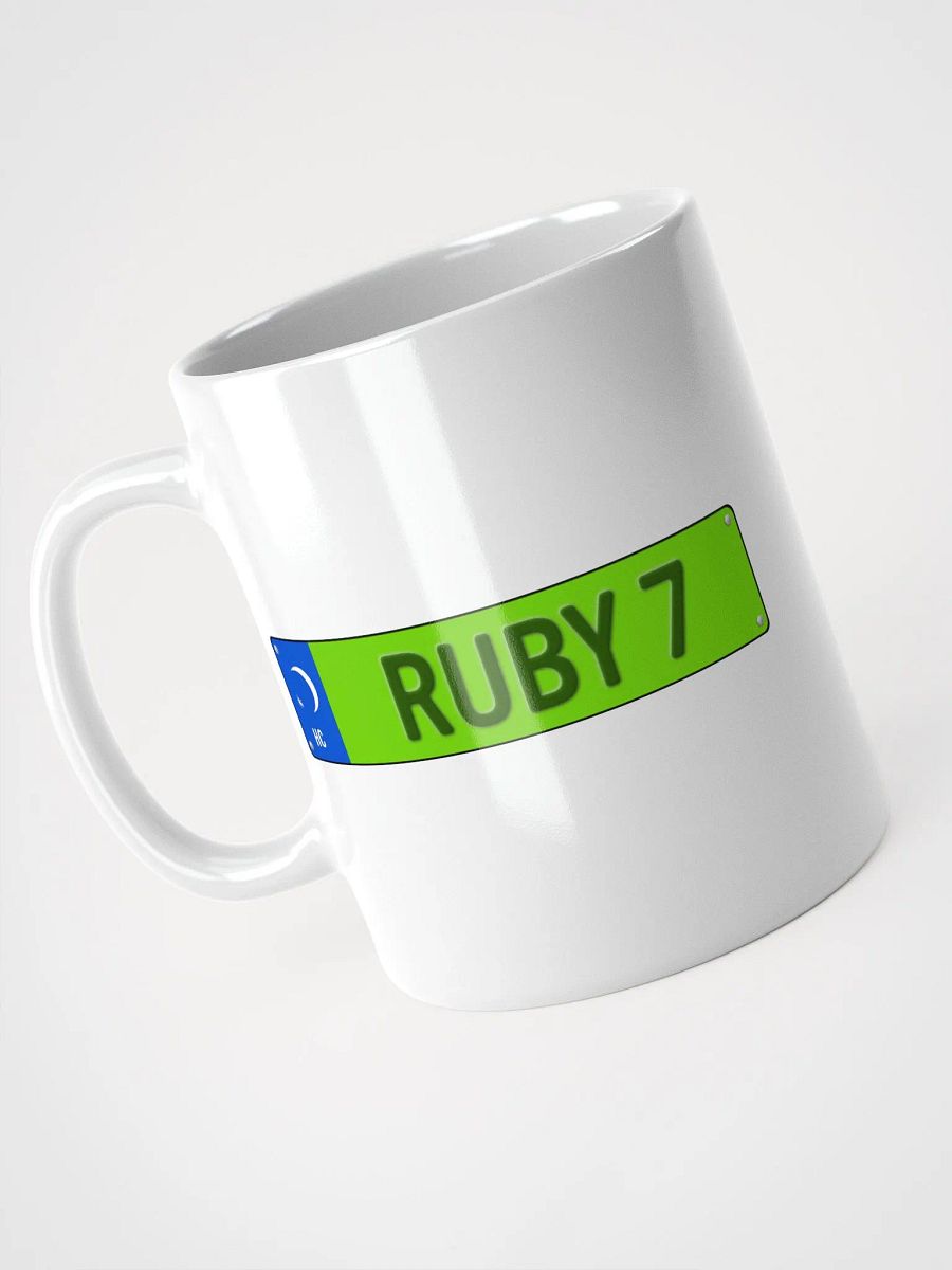 Ruby 7 License Plate Mug product image (7)