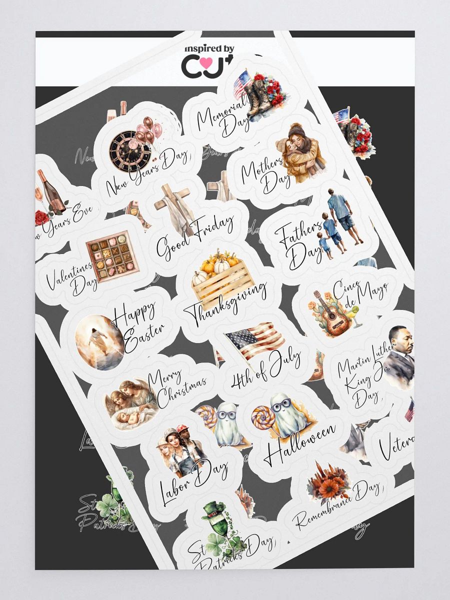 Holiday Stickers with Icons - planner calendar product image (3)