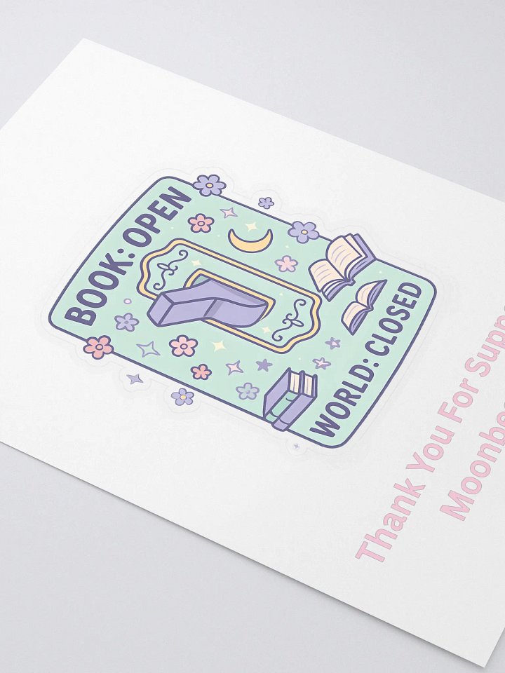 Book:Open World:Closed Sticker product image (2)