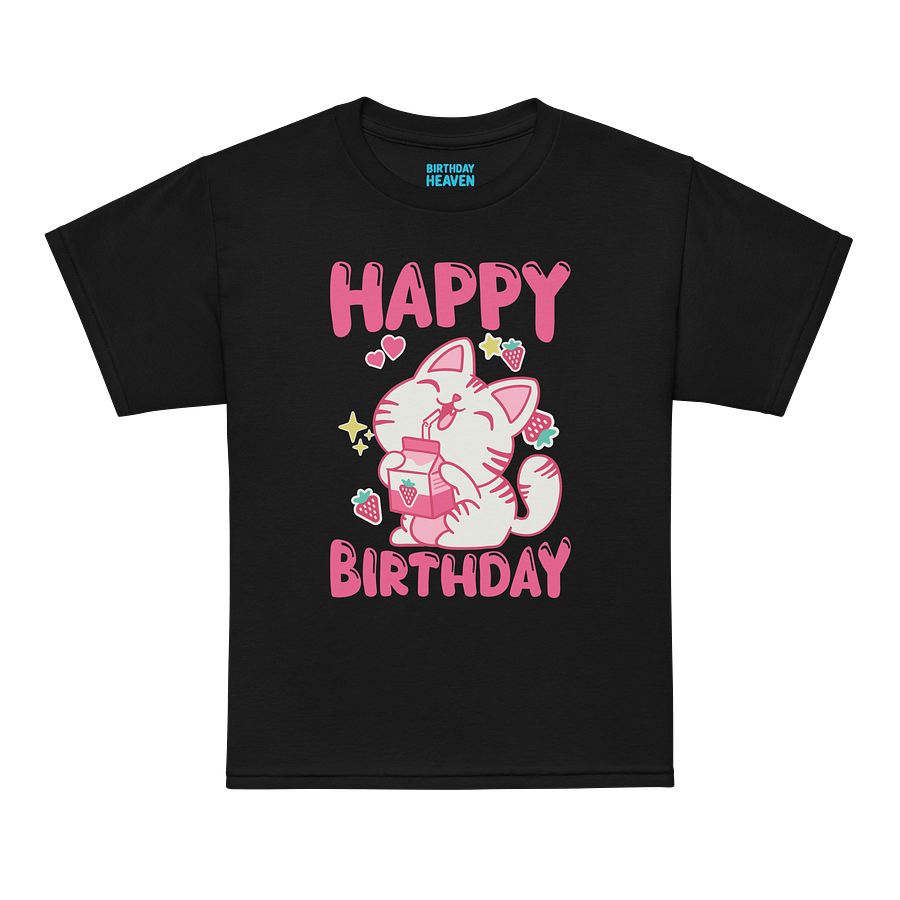Happy Birthday (Cat Strawberry) T-Shirt For Kids product image (11)