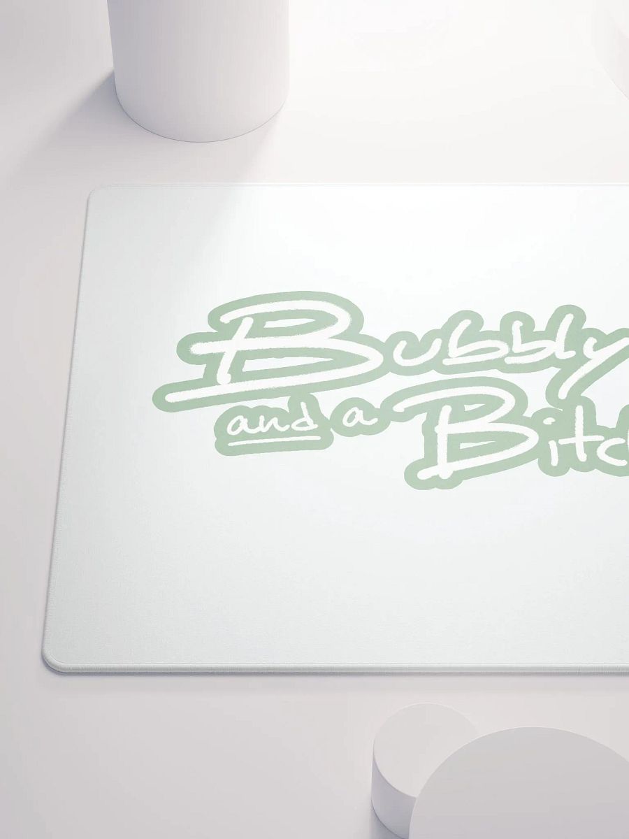 Bubbly and a B*tch (lined design, #96B697) mouse pad product image (6)